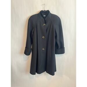 Jofeld Vintage Womens Dress Coat 100% Cotton Water Resistant Size Medium